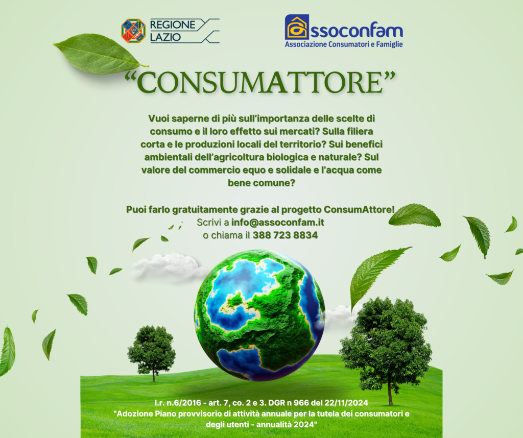 Aderisci al progetto “ConsumAttore”